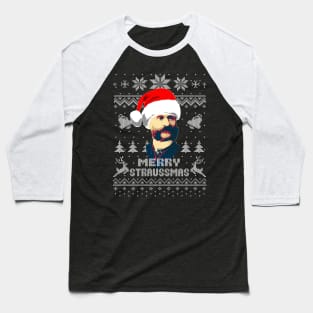 Johan Strauss Merry Straussmas Baseball T-Shirt